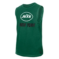 Men's New Era  Green New York Jets Leisure Collection Tank Top