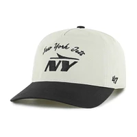 Casquette ajustable « 47 » crème/noire des New York Jets, Safe Bet Stable Hitch