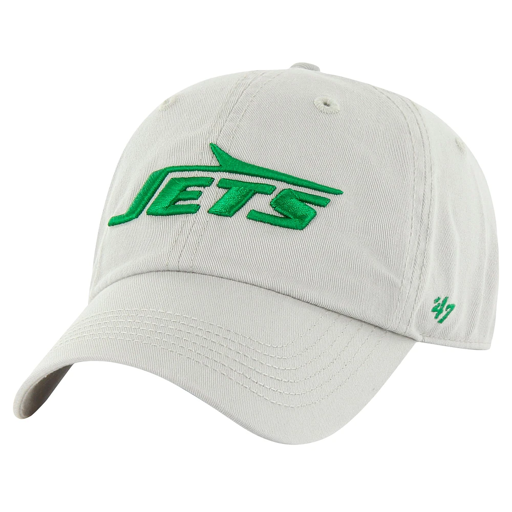 Men's '47 Gray New York Jets Classic Franchise Legacy Fitted Hat