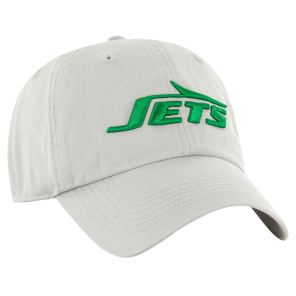 Men's '47 Gray New York Jets Classic Franchise Legacy Fitted Hat