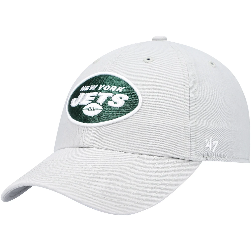 Casquette réglable Clean Up New York Jets '47 grise pour homme