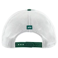 Casquette ajustable Downburst Relaxed Hitch Trucker verte/blanche New York Jets '47 pour homme