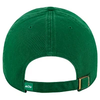 Men's '47 Green New York Jets Clean Up Team Script Adjustable Hat