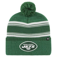 Men's '47 Green New York Jets Fadeout Cuffed Knit Hat with Pom