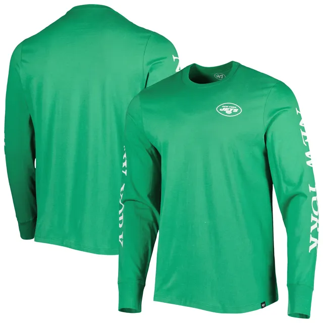 Men's '47 Green New York Jets Irving Long Sleeve T-Shirt