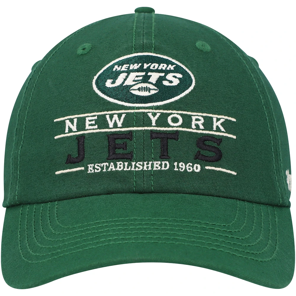 Casquette réglable '47 Green New York Jets Vernon Clean Up pour homme