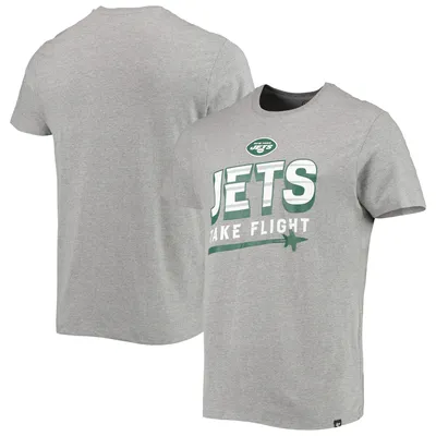 Men's Starter Heathered Black New York Jets Halftime Long Sleeve T-Shirt