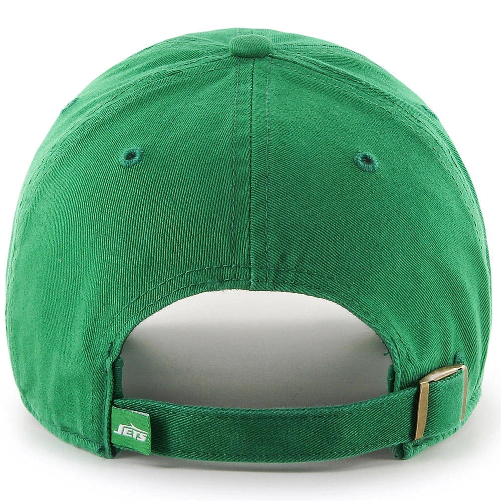 Men's '47 Kelly Green New York Jets Historic Clean Up Legacy Adjustable Hat