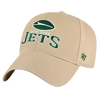 Men's '47 Khaki New York Jets Powell MVP Adjustable Hat