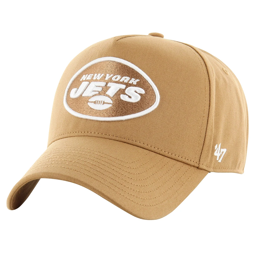 Casquette réglable '47 Tan New York Jets Ballpark MVP pour hommes