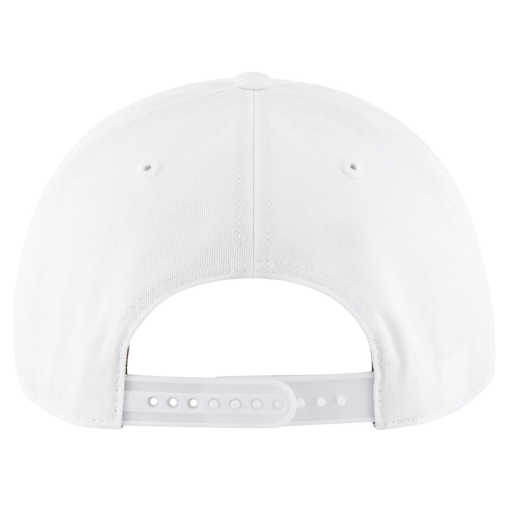 Casquette ajustable en corde à nœuds pour homme '47 White New York Jets Wave Speckle