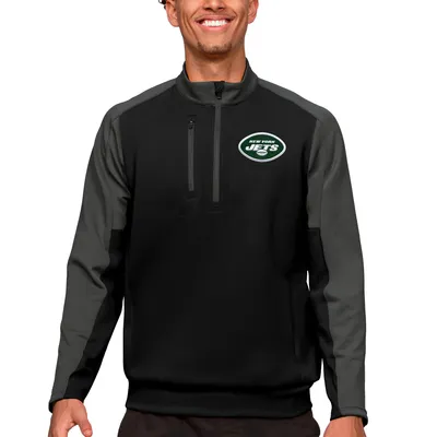 Men's Fanatics Branded Heather Gray New York Jets Playability Pullover Sweatshirt