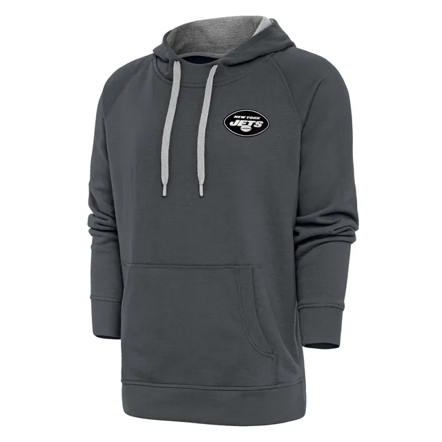 Lids New York Jets Big & Tall Fleece Raglan Full-Zip Hoodie Jacket -  Heather Gray