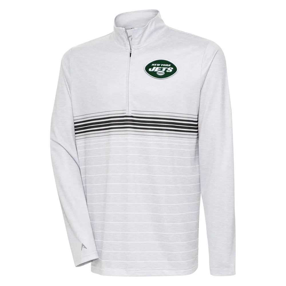 Lids New York Jets Antigua Bullseye Quarter-Zip Pullover Top