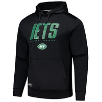 Men's Black New York Jets Combine Authentic Pullover Hoodie