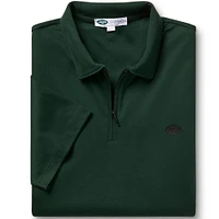 Men's Charles Tyrwhitt  Green New York Jets Quarter-Zip Polo