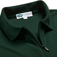 Men's Charles Tyrwhitt  Green New York Jets Quarter-Zip Polo