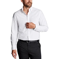 Chemise boutonnée Oxford coupe slim Charles Tyrwhitt pour hommes, blanche, New York Jets