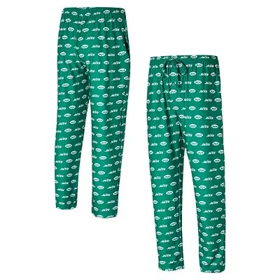 Men's Concepts Sport Green New York Jets Record Throwback All Over Knit Pants