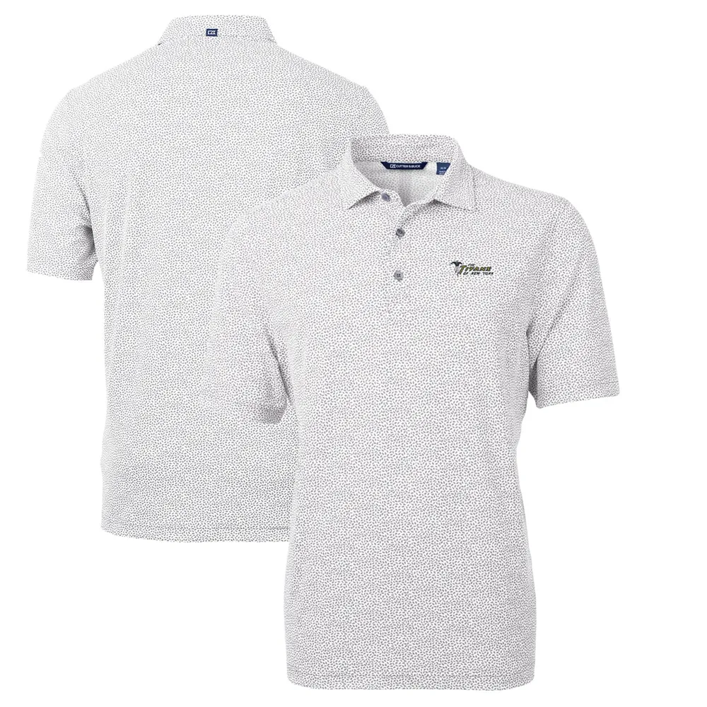 Men's Cutter & Buck Gray New Orleans Saints Virtue Eco Pique Botanical Print Polo Size: Small