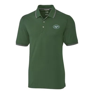 New York Jets Cutter & Buck Advantage Tipped Polo - Green