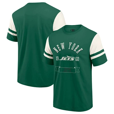 T-shirt de football vert pour homme la collection Darius Rucker Fanatics, New York Jets