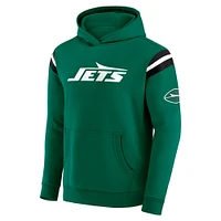 Sweat à capuche délavé pour homme de la collection Darius Rucker par Fanatics, motif football New York Jets, vert