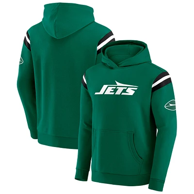 Men's Darius Rucker Collection by Fanatics Green New York Jets Football Washed Pullover Hoodie