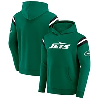 Sweat à capuche délavé pour homme de la collection Darius Rucker par Fanatics, motif football New York Jets, vert