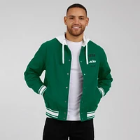 Men's Darius Rucker Collection by Fanatics Green New York Jets Full-Snap Hoodie Jacket