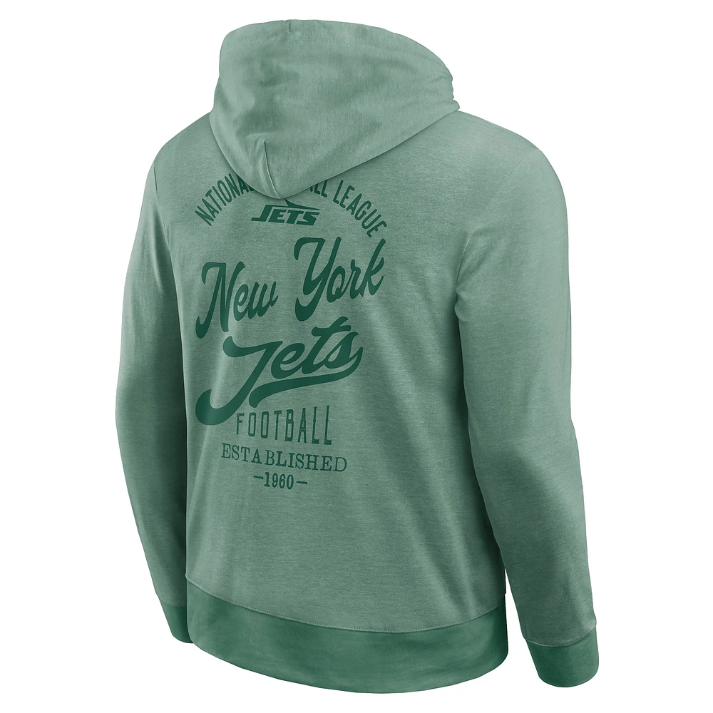 Sweat à capuche en tricot ton sur vert New York Jets de la collection Darius Rucker pour hommes par Fanatics