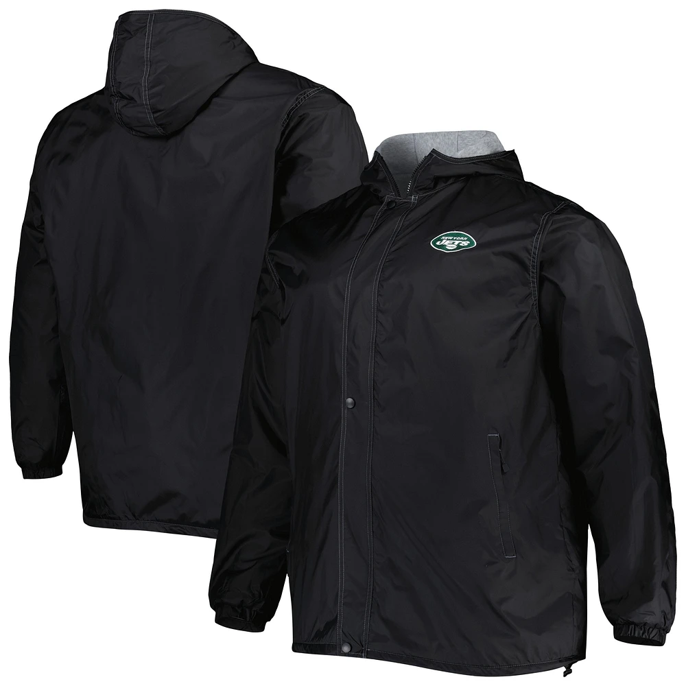 Dunbrooke Black New York Jets Big & Tall Legacy Stadium Veste entièrement zippée pour homme