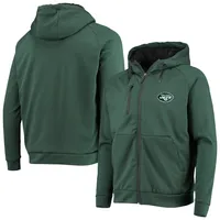 Men's Dunbrooke Green New York Jets Shag Tri-Blend Full-Zip Raglan Hoodie