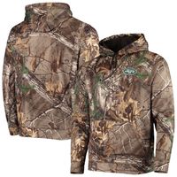 Men's Dunbrooke Realtree Camo New York Jets Circle Champion Tech Fleece Pullover Hoodie