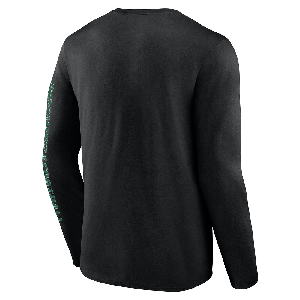 Men's Fanatics  Black New York Jets Big & Tall Vision Long Sleeve T-Shirt