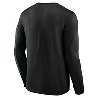 Men's Fanatics  Black New York Jets Big & Tall Vision Long Sleeve T-Shirt