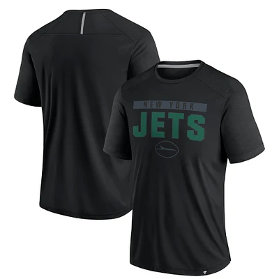 T-shirt noir fanatiques pour hommes New York Jets Defender Blackout