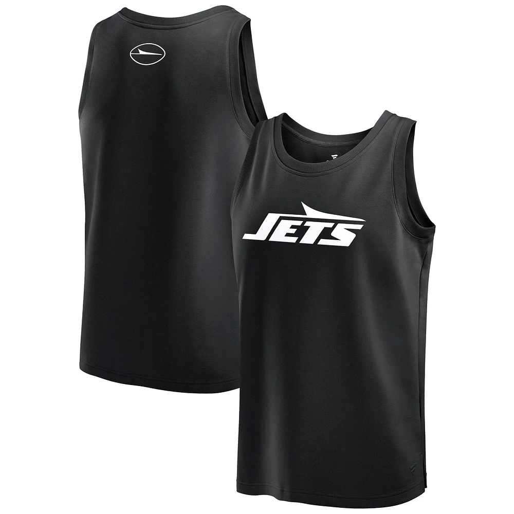 Débardeur noir Fanatics New York Jets Elements pour hommes