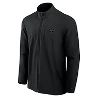Veste zippée intégrale noire Fanatics Front Office Micro Tonal pour homme des New York Jets