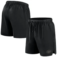 Men's Fanatics Black New York Jets Front Office Micro Tonal Shorts