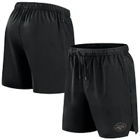 Men's Fanatics Black New York Jets Front Office Micro Tonal Shorts