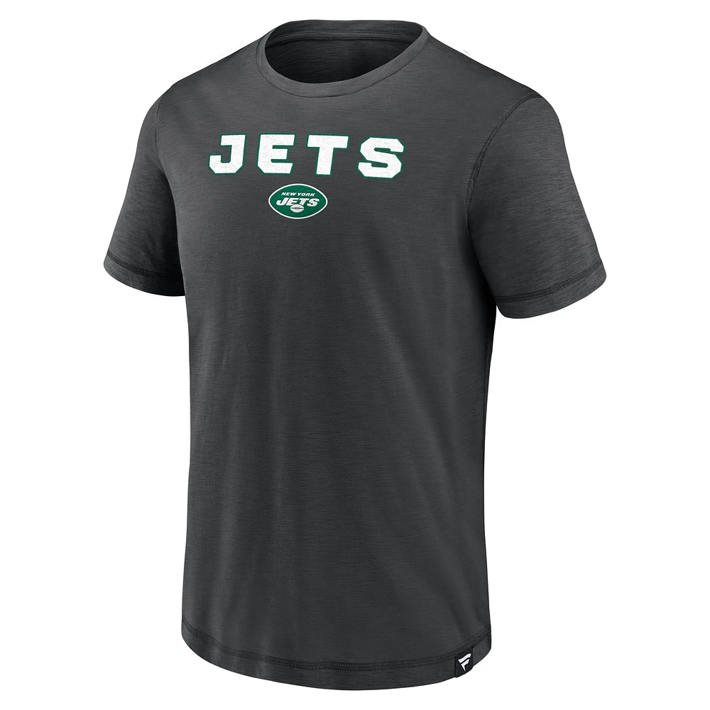 Men's Fanatics  Black New York Jets Jump The Gun Act Fast T-Shirt