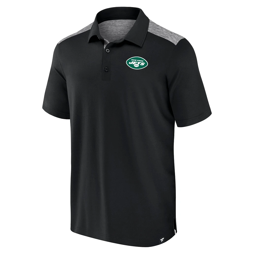 Polo Fanatics noir pour homme New York Jets Long Shot