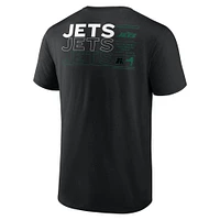 T-shirt Fanatics pour homme avec statistiques répétées des New York Jets noir