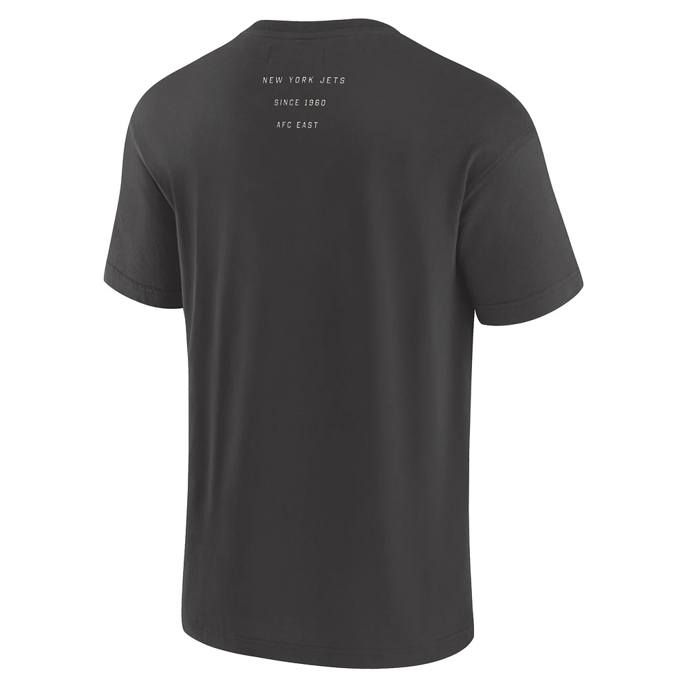 Men's Fanatics Charcoal New York Jets Elements Weathered Tonal Future Ground T-Shirt