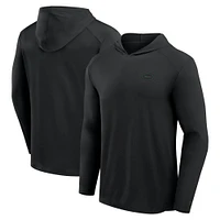 Men's Fanatics Gray New York Jets Front Office Power Mono Long Sleeve Hoodie T-Shirt