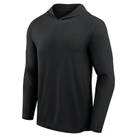 Men's Fanatics Gray New York Jets Front Office Power Mono Long Sleeve Hoodie T-Shirt