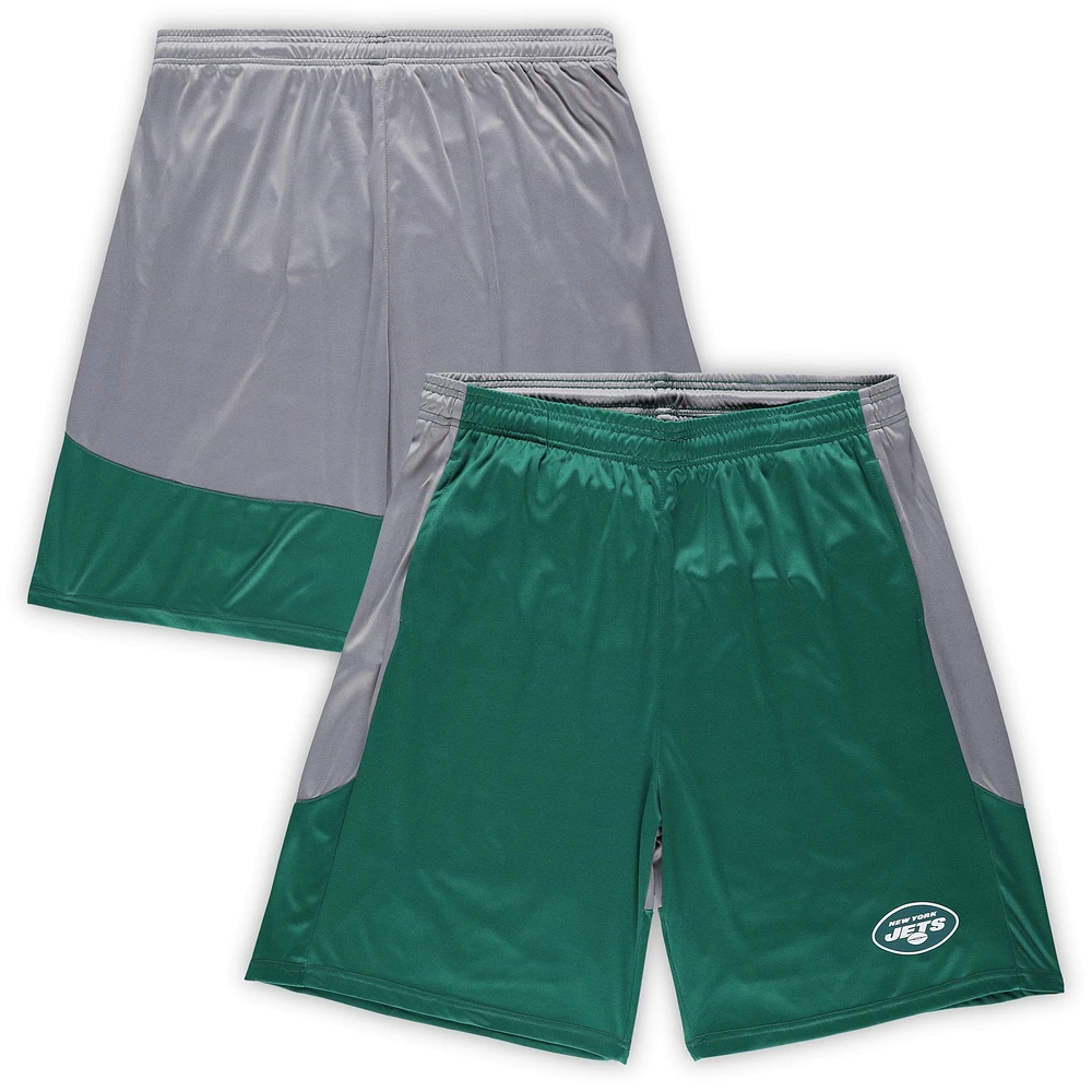 Men's Fanatics Green New York Jets Big & Tall Team Logo Shorts