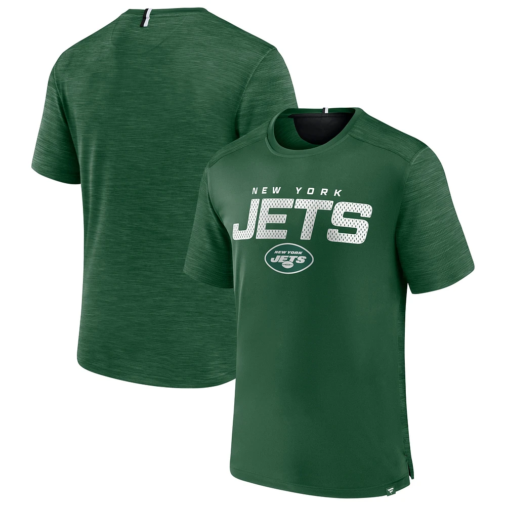 T-shirt fanatiques vert New York Jets Defender Evo pour hommes