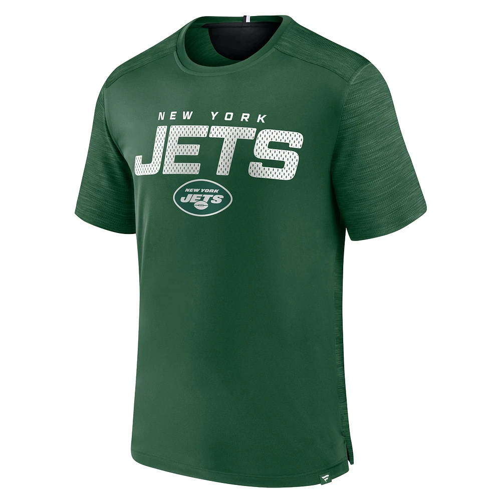 T-shirt fanatiques vert New York Jets Defender Evo pour hommes